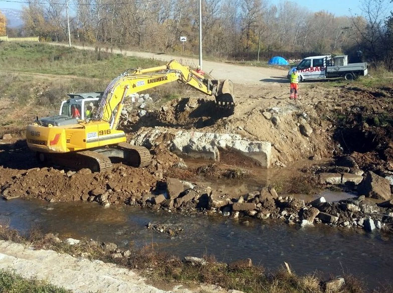 Počela gradnja mosta na Kutinskoj reci Počela gradnja mosta na Kutinskoj reci