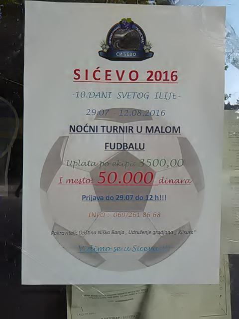 Turnir u malom fudbalu „10. dani Sv. Ilije“