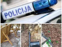 Идентификовани вандали који су поломили сто, канте и плоче на стазама здравља