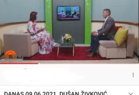 TV ZONA PLUS, DANAS – Gost: Dušan Živković, predsednik GO Niška Banja