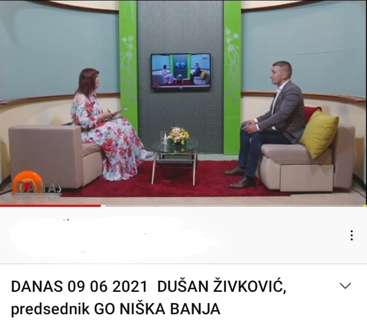 TV ZONA PLUS, DANAS – Gost: Dušan Živković, predsednik GO Niška Banja