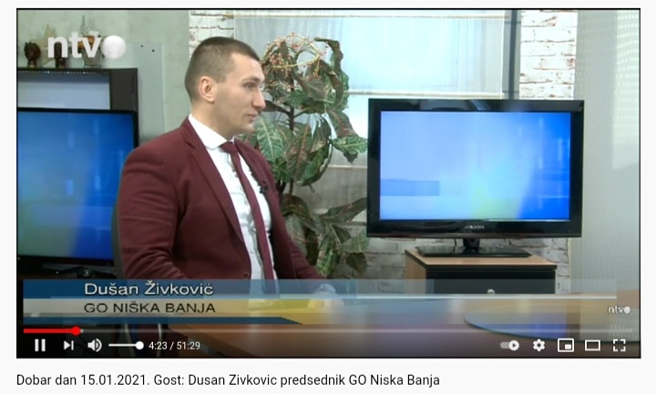 Dobar dan 15.01.2021. –  Gost: Dušan Živković predsednik GO Niška Banja